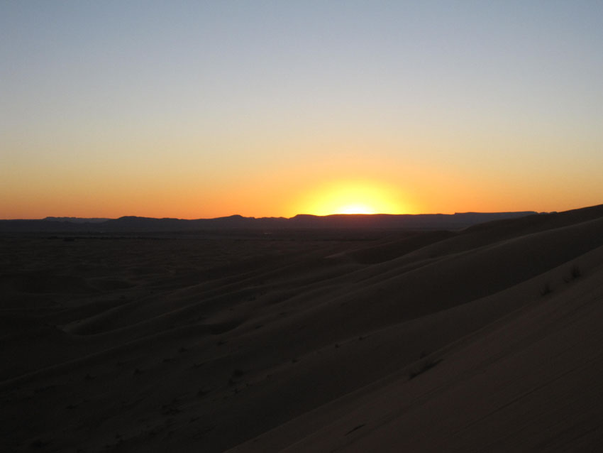 Coucher de soleil Maroc 