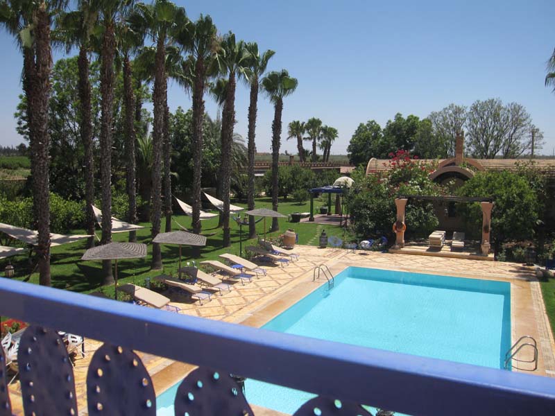 maison d hôtes luxe Marrakech avec piscine et jardins 