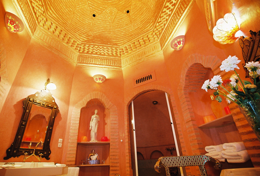 Hotel de luxe palmeraie Marrakech : Tiwalline 2 salle de bain 