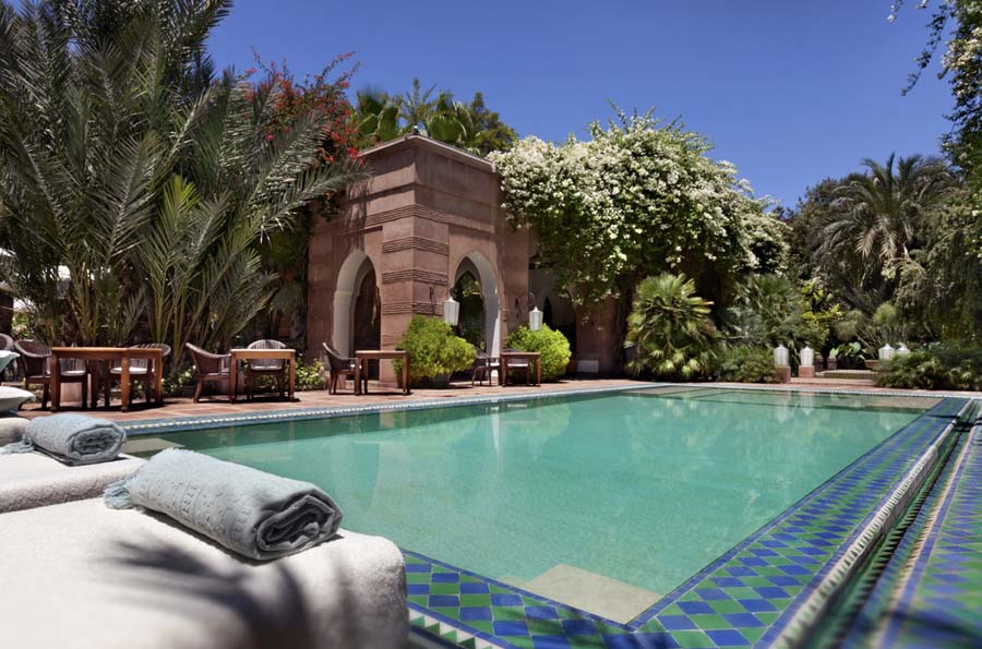 Hotel luxe Marrakech : Magnifique piscine 