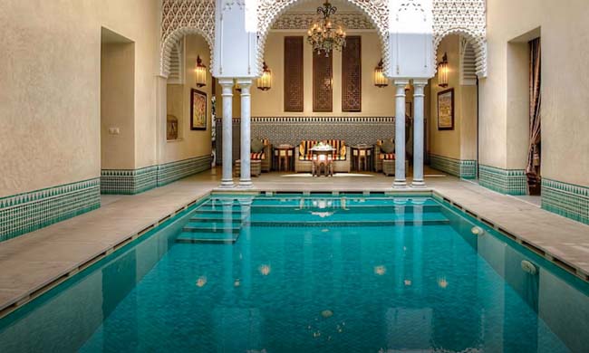 Riads de luxe Marrakech : Superbe piscine !