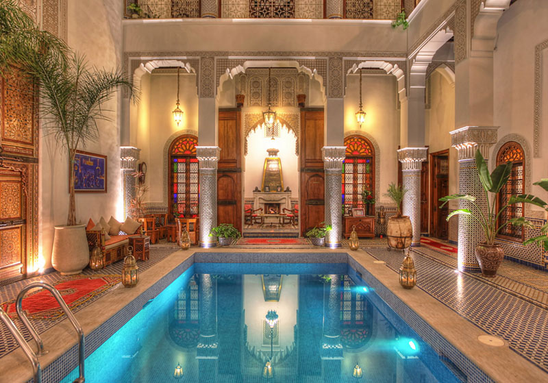 Riad luxe medina Fes avec piscine 