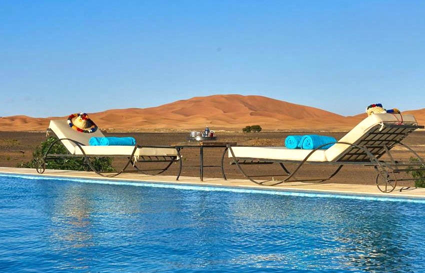 Riad de luxe avec piscine Merzouga 