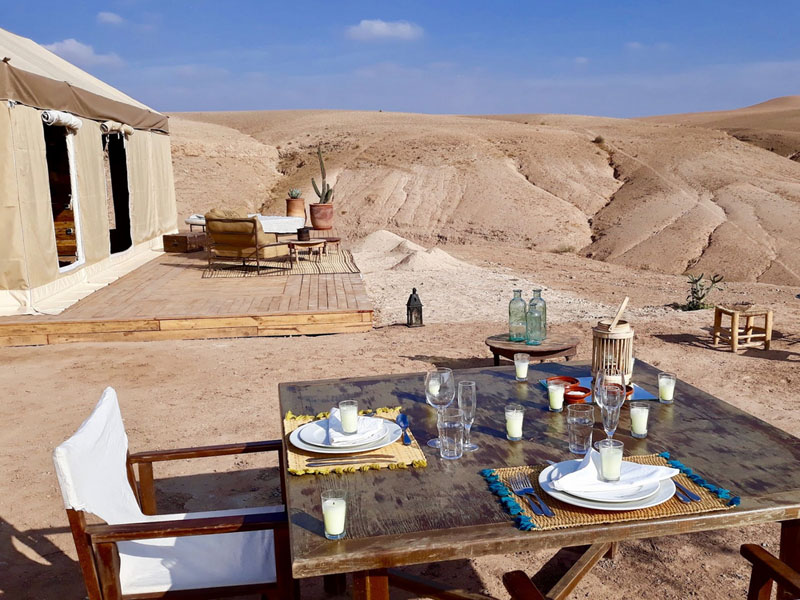Tente luxe désert Agafay 
