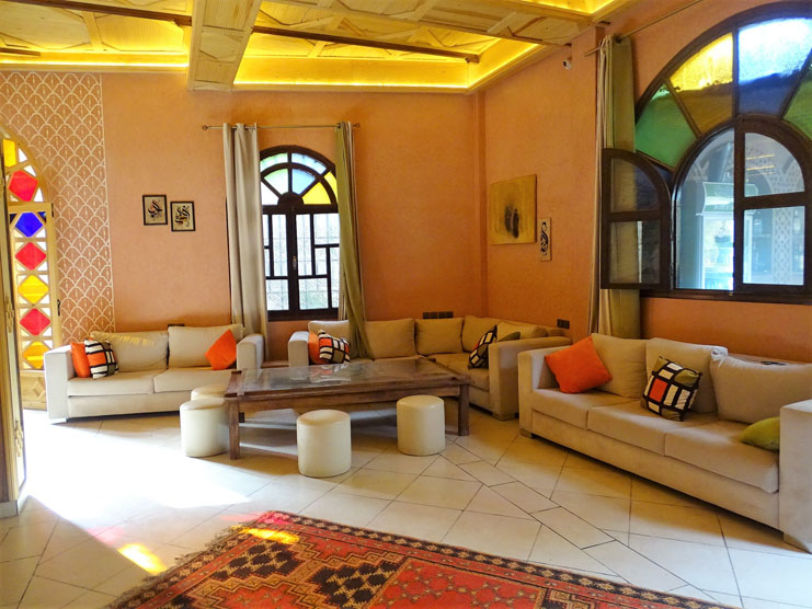 Hall d'accueil du l hotel luxe  à Zagora 