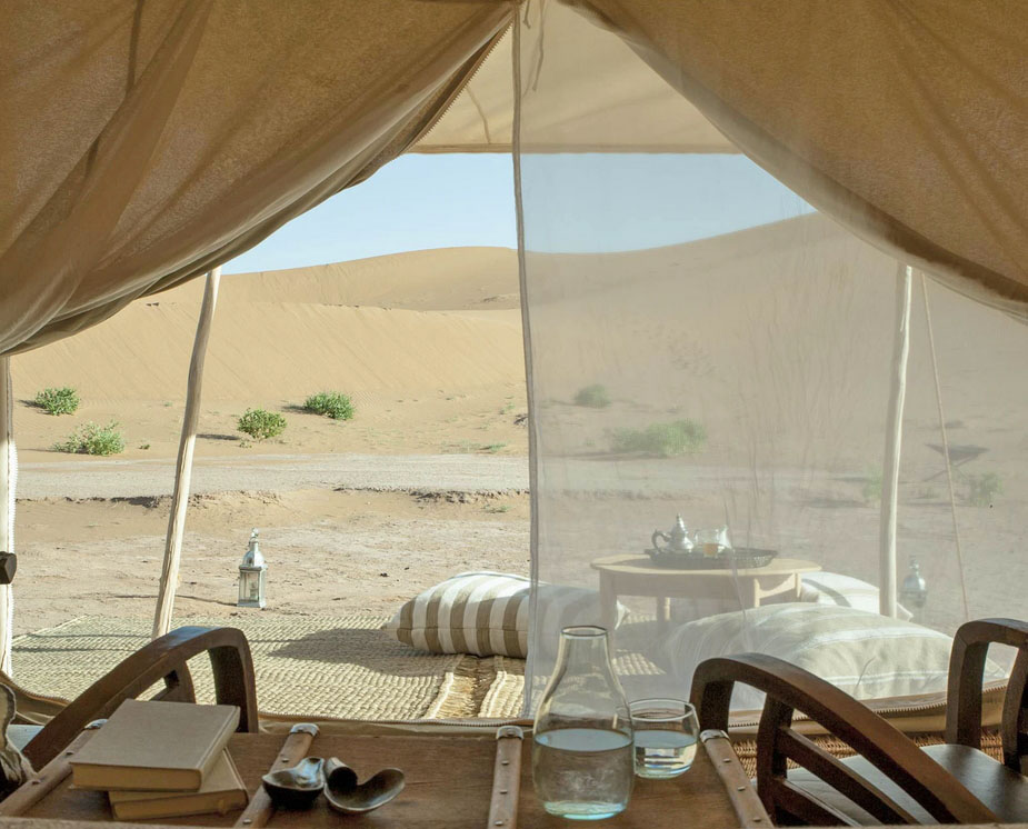 voyage desert : bivouac luxe 