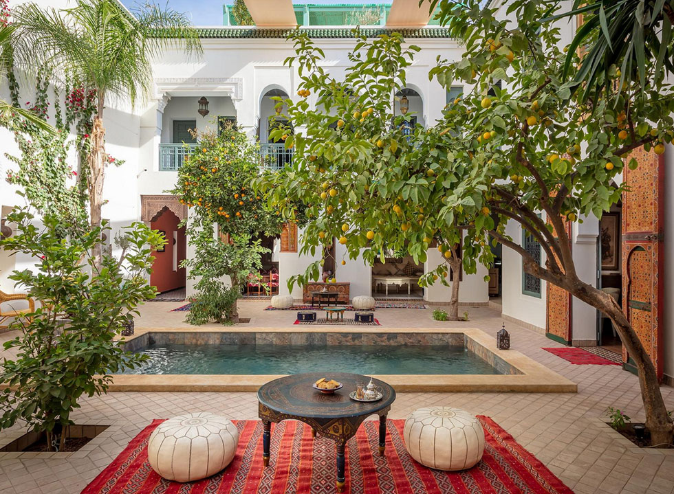 riad de luxe Marrakech avec patio et piscine 