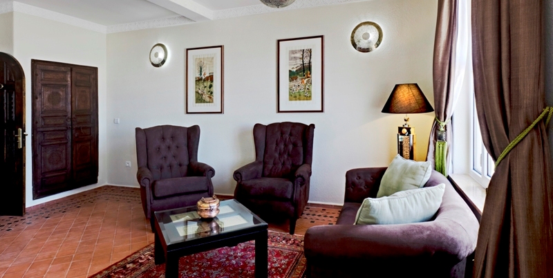 Riad de luxe Essaouira : Suite Hanadama Salon 