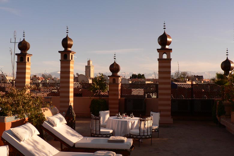 La terrasse avec vue panoramique : Riad de luxe ! 