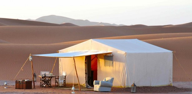 voyage au désert : bivouac luxe