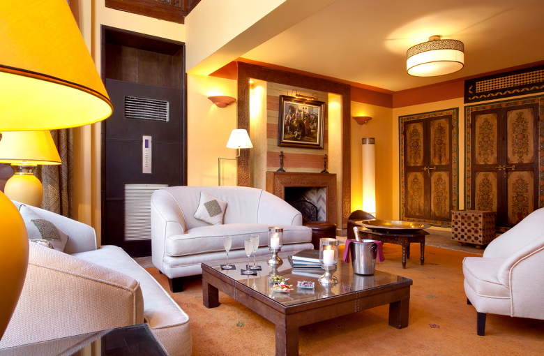Séjour de luxe Marrakech : Salon d'une suite !
